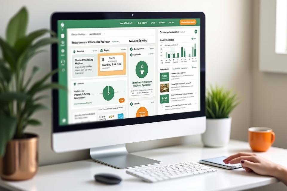 A computer screen displaying a personalized wellness dashboard with recommended articles, health progress trackers, and a 'Read Later' list.